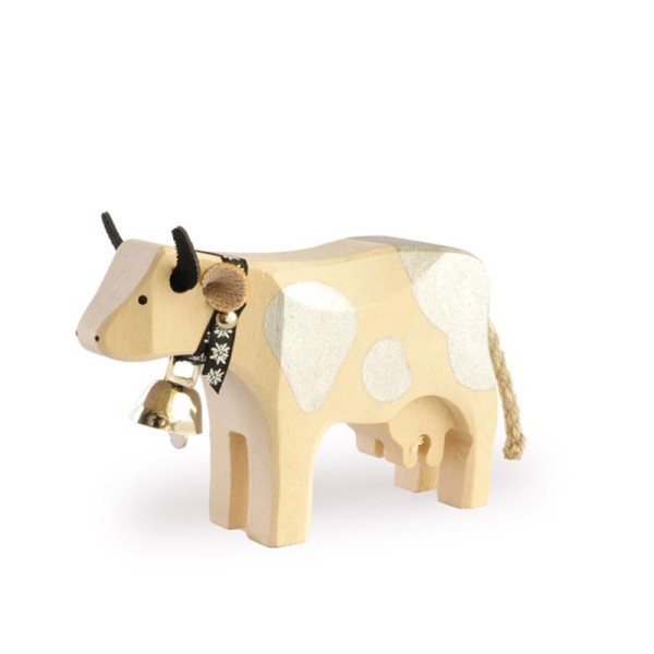 Trauffer Kuh 1 stehend mit silbernen