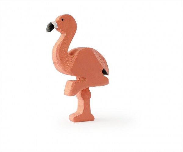 Trauffer Flamingo auf einem Bein