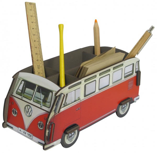 Stiftbox VW Bus rot